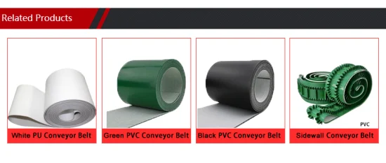 Low Price 4.5mm Green PVC Conveyor Belt for Wood Industry