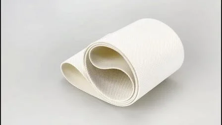 Fishbone Pattern for Wood Process White PVC Conveyor Belts